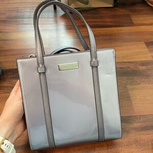 Kate Spade Gray Structured Tote Bag